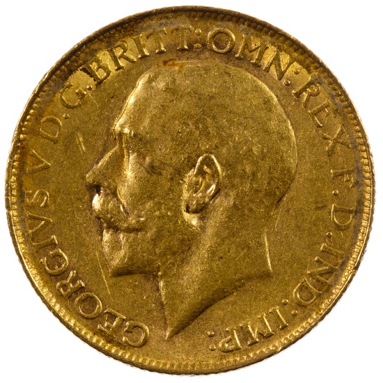 England: 1919 Gold Sovereign