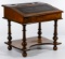 English Child Size Mahogany Desk on Stand