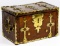 French Kingwood and Brass Bound Strongbox