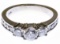 14k White Gold and Diamond Ring