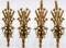 Gilt Wood Candle Sconces