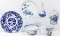 Japanese 'Imari' Blue and White Pottery Assortment