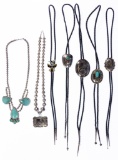 Sterling Silver Necklace and Bolo Tie Assortment