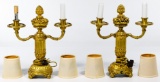 Rococo Metal Candelabra Lamps