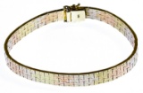 14k Tri-Color Gold Bracelet