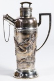 Hung Chong Chinese Export Silver Cocktail Shaker