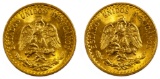 Mexico: 2 Pesos Gold Coins