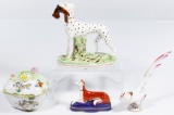 Herend and Staffordshire Porcelain Assortment