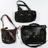 Coach Leather Handbags and Briefcase Assortment