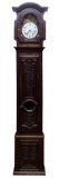 English Tudor Style Oak Tall Case Clock