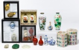 Asian Snuff Bottle and Vase Assortment