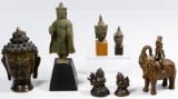 Asian Metal Figurine Assortment