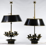 French Tole Ware Briolette Lamps