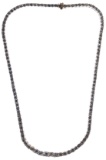 14k Gold and Graduated Diamond Tennis Necklace