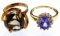 14k Gold, Gemstone and Diamond Rings