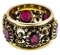 14k Gold and Garnet Ring