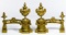 Napoleon III Style Gilt Bronze Andirons