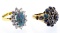 18k Gold and Semi-Precious Gemstone Rings