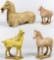 Asian Tang Style Terracotta Horse Figurine Assortment