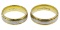 Platinum and 18k Gold Rings
