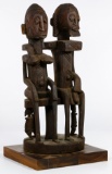 African Dogon Carved Wood Couple Sculpture