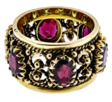 14k Gold and Garnet Ring