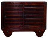 Japanese Kuruma Tansu Wheeled Chest