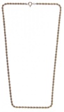 14k Gold Twisted Rope Necklace