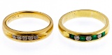 14k Gold and Gemstone Rings