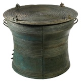 Southeast Asian Laotian Bronze Rain Drum