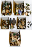 Ceramic, Wood, Brass and Resin Duck and Bird Decoy Assortment