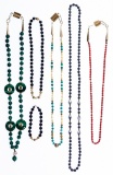 14k Gold and Semi-Precious Gemstone Necklace and Bracelet Assortment