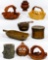 Asian Style Carved Wood Basket and Bowl Assortment