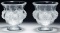Lalique Crystal 'Dampierre' Vases