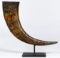 Chinese Miao Drinking Horn with Stand