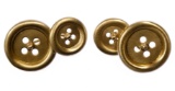 14k Gold Button Cuff Links