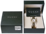 Gucci Ladies 18k Gold and Stainless Steel Wrist Watch