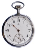 Omega European Silver (800) Open Face 'Grand Prix' Pocket Watch