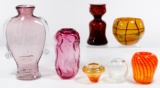 Art Glass Signed Vase Assortment