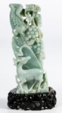 Chinese Jadeite Jade Corn Carving