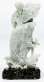 Chinese Jadeite Jade Fish Carving