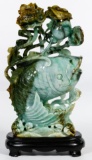 Chinese Jadeite Jade Fish Carving