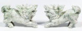 Chinese Jadeite Jade Lion Carvings