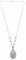 14k White Gold and Diamond Pendant with Attached Necklace