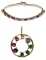 14k Gold and Semi-Precious Gemstone Pendant and Bracelet