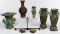 Asian Bronze Metal Vase Assortment