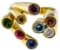 Ron Ray 18k Gold and Semi-Precious Gemstone Ring