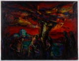 Edith Bry (American, 1898-1992) 'Requiem' Oil on Canvas