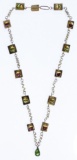 18k / 14k Gold and Semi-Precious Gemstone Necklace