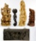 Asian Carved Wood Figure Assortment